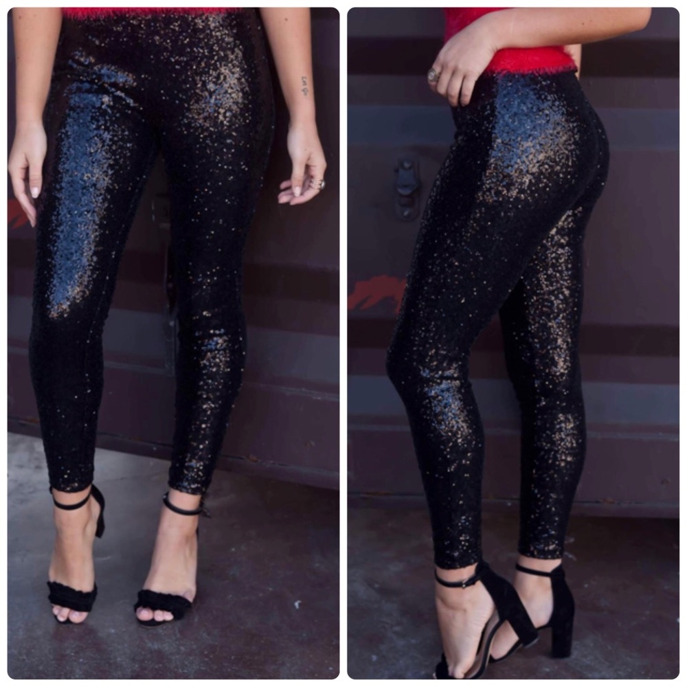 May & July Sequin Leggings